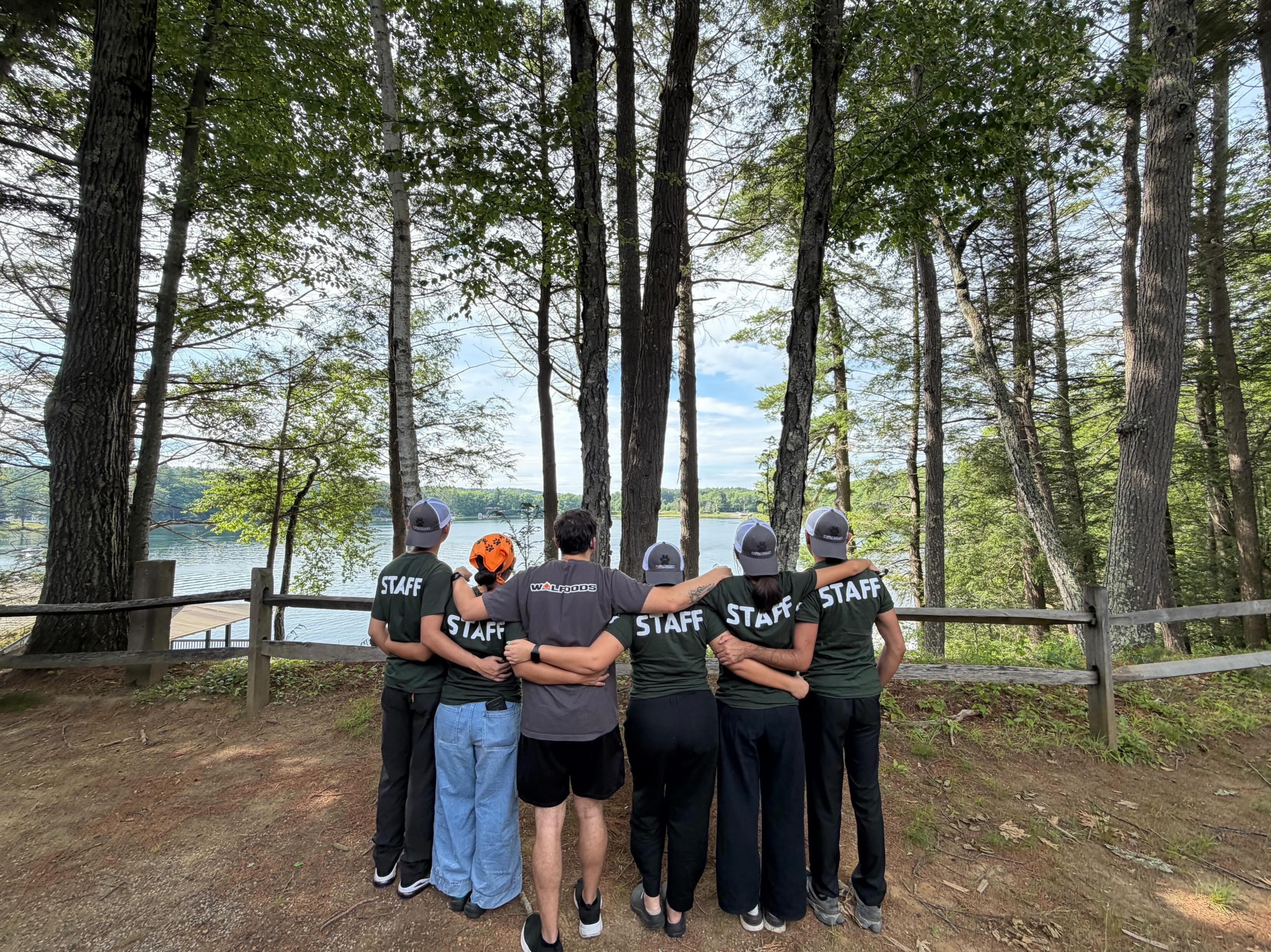WOLFoods staff together by the lake