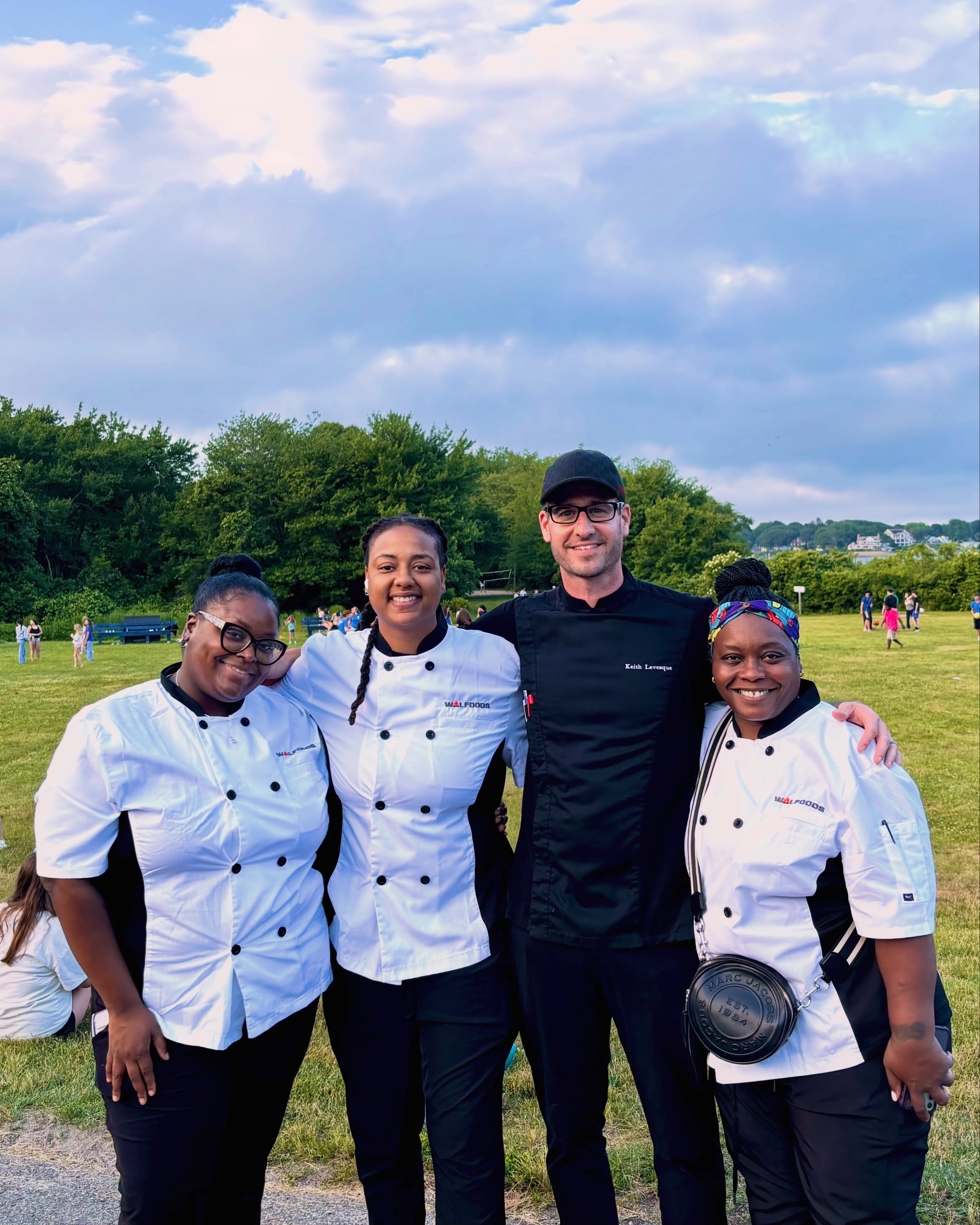 WOLFoods culinary team outdoors
